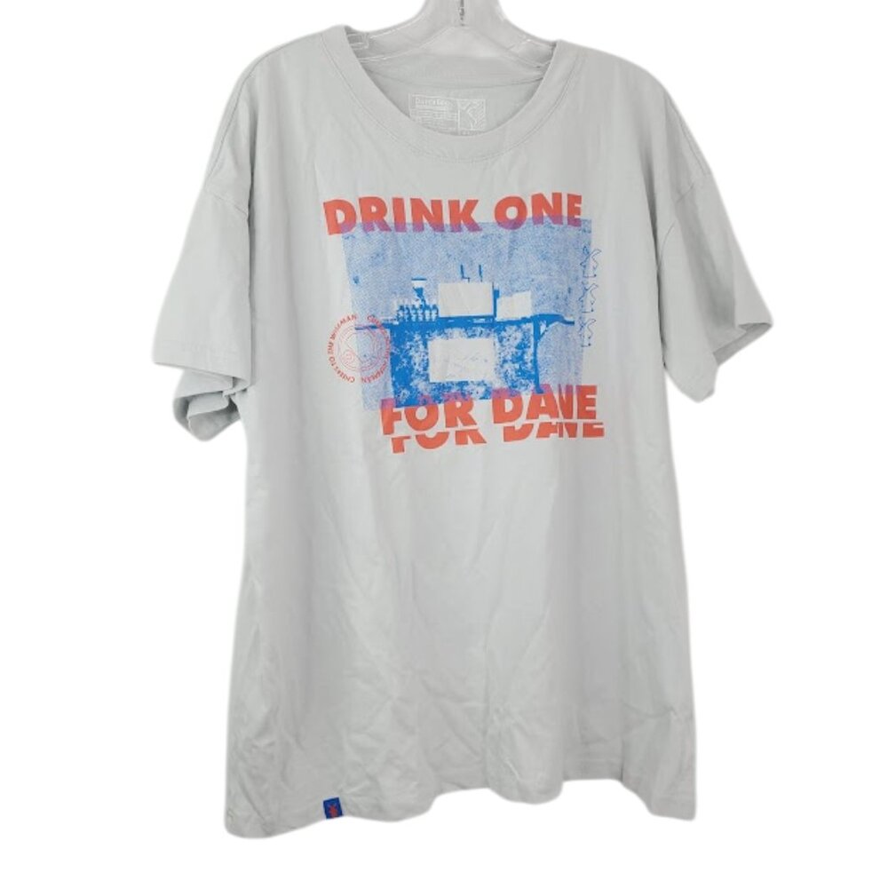 Dutch Bros Women's Gray Drink One Short Sleeve Casual‎ T-Shirt Size XL